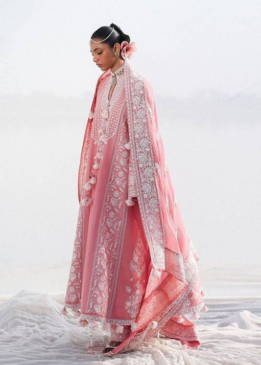 Hussain Rehar Kalabagh Unstitched Embroidered Lawn 3Pc Suit - Sorti
