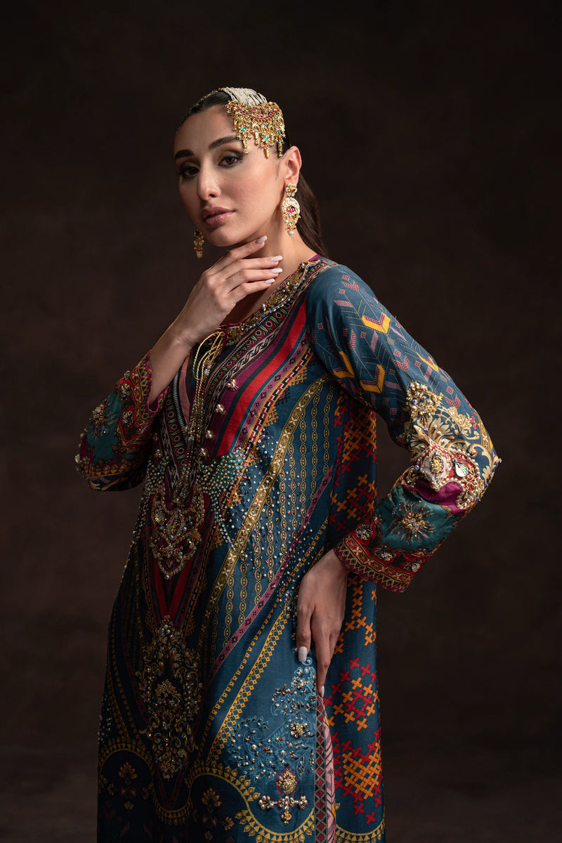 Ammara Khan Silk Formals Luxury Unstitched Collection Bold Glam