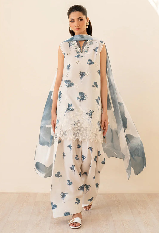 Iznik UE-442 - Luxury Lawn Embroidered 3 Piece Unstitched