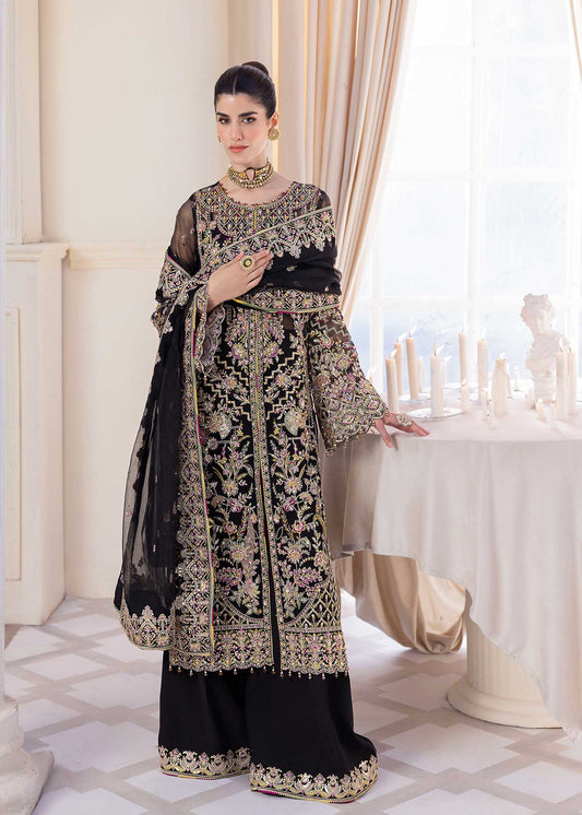 Kanwal Malik Wedding Festive Organza Embroidered Collection SABLE