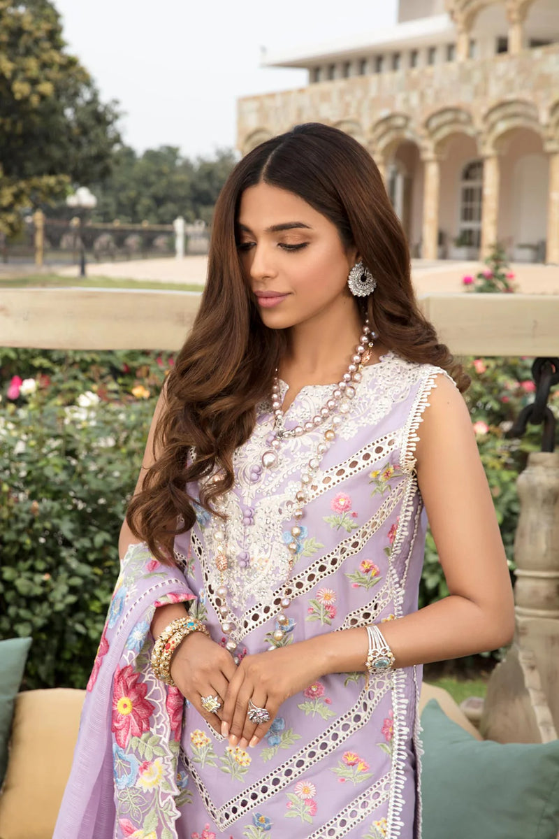 Crimson by Saira Shakira Embroidered Lawn Suits Unstitched 3 Piece  6A-LAVENDER - Luxury Collection