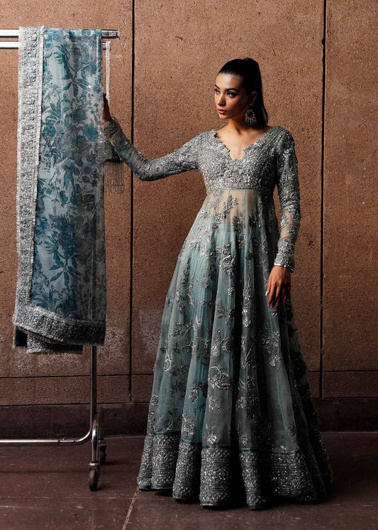 Hussain Rehar Organza Embroidered 3 Piece Unstitched Astra