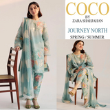 Coco by Zara Shahjahan Embroidered Lawn Unstitched 3 Piece Suit D-05B