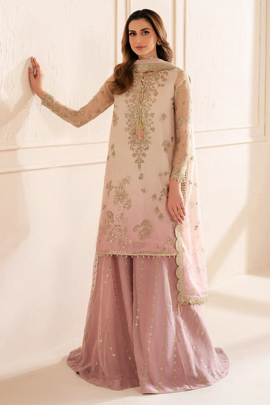 Jazmin Embroidered Chiffon Unstitched 3 Pc Collection UC-3067