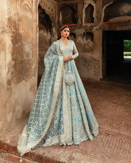 Faiza Saqlain NIRA Wedding Festive Net Embroidered Collection HANA