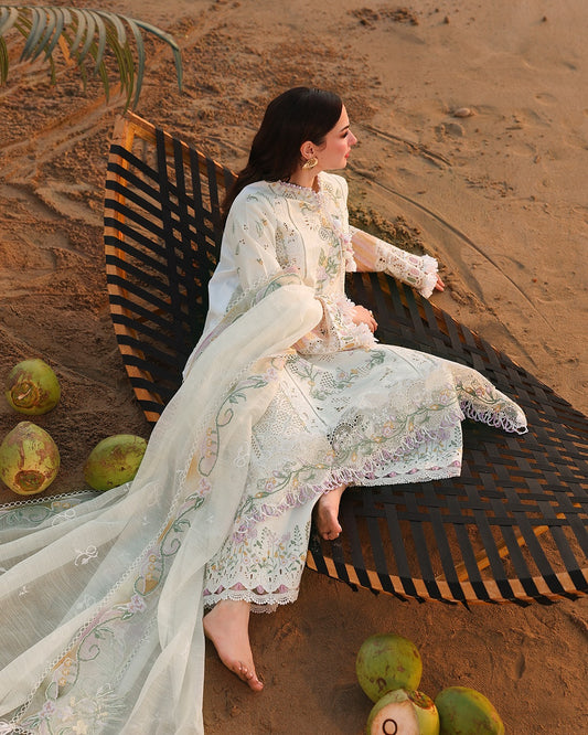 Qalamkar Luxury Lawn Embroidered 3 Piece Unstitched SA-10 ILARA