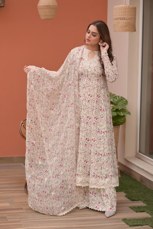Aneelas Luxury Lawn Embroidered Unstitched Collection 02-B