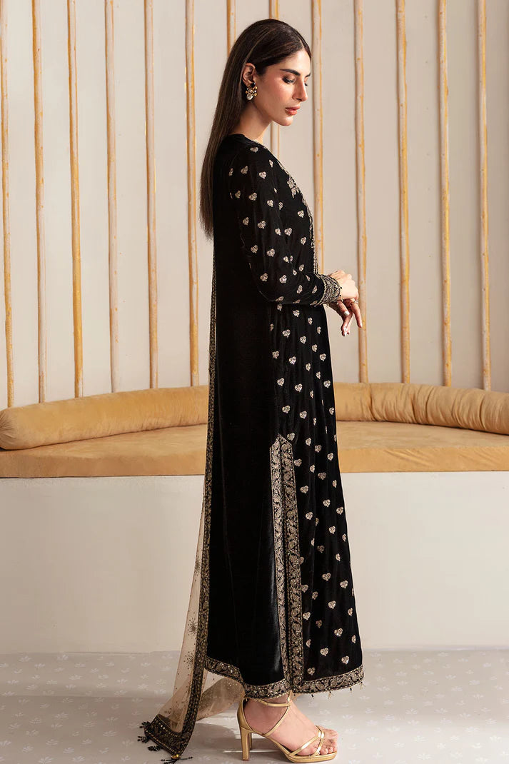 Jazmine Embroidered 3Pc Unstitched Velvet Formal VF-2014 Luxury Collection