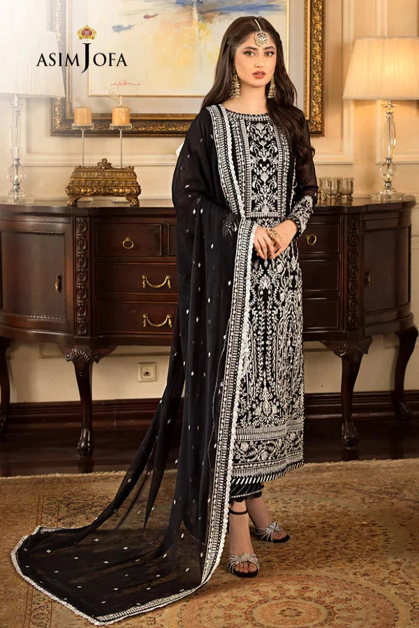 Asim Jofa Luxury Chiffon Collection 3 Pc Unstitched AJJM 21 Jhilmil Luxury Festive