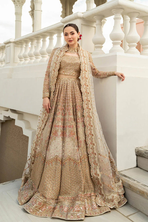 Faiza Saqlain Wedding Festive Net Embroidered Unstitched Collection JEMINA-01