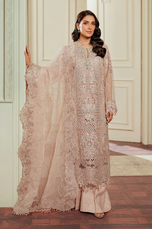 Baroque Embroidered Organza CH13-04 Unstitched 3 Piece Chantelle