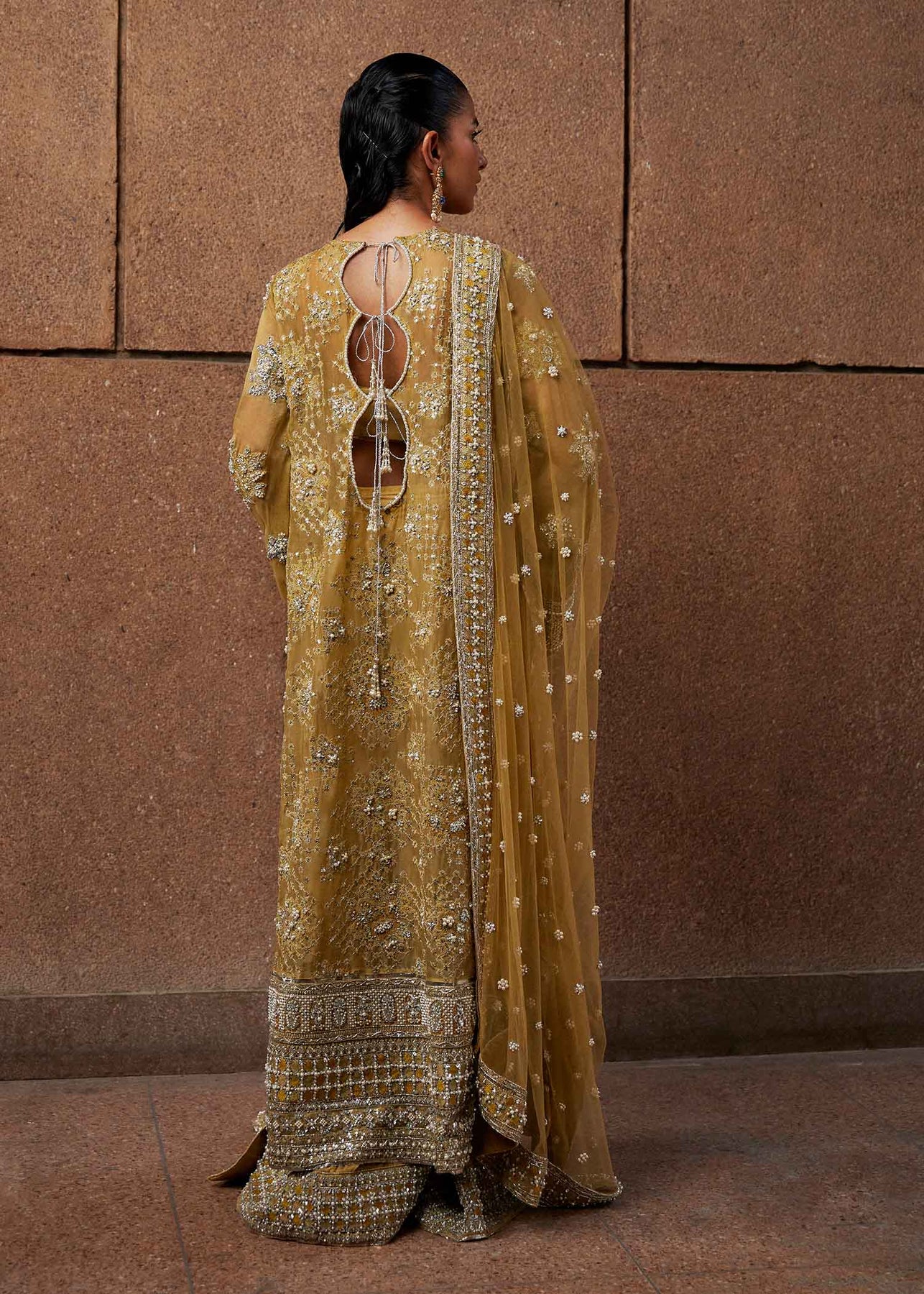 Hussain Rehar Mehndi Collection Fully Embroidered Hand Work Untitched