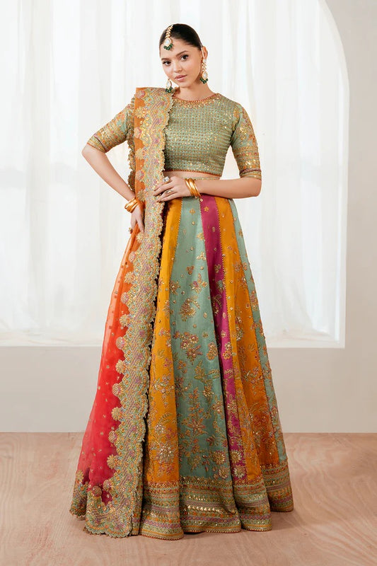 Baroque Luxury Silk Embroidered 3 Piece Unstitched SF-4036