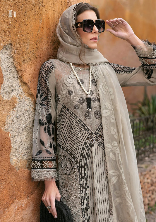 Maria.B 10 B Lawn Embroidered 3 Piece Unstitched