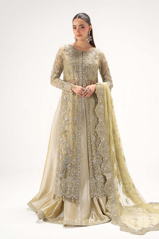 Mari B Luxury Embroidered Organza Stitched 3Pc Suit Serelia