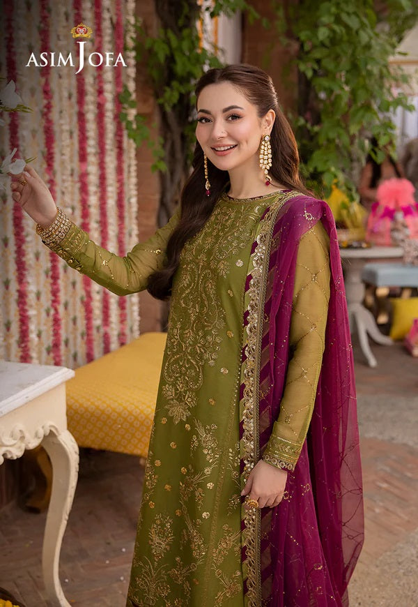 Asim Jofa Luxury Chiffon Embroidered Collection 3 Pcs AJMJ-16