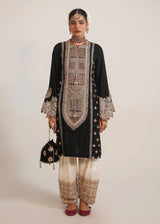 Hussain Rehar Raw Silk Collection 3 Piece Unstitched ZEPHYR