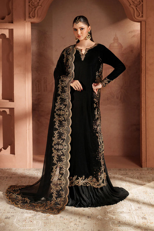 Iznik Luxury Velvet Embroidered Collection IV-62 Embroidered Velvet