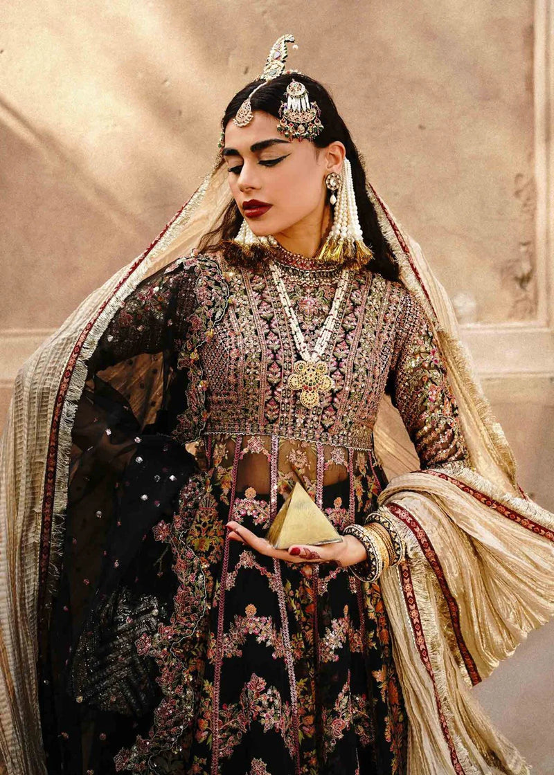 Zaib-un-Nisa by Hussain Rehar Embroidered Organza Suits Unstitched Kajal - Festive Collection