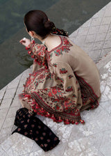 Hussain Rehar Embroidered Karandi Suits Unstitched 3 Piece HR 15 Sahara - Winter Collection