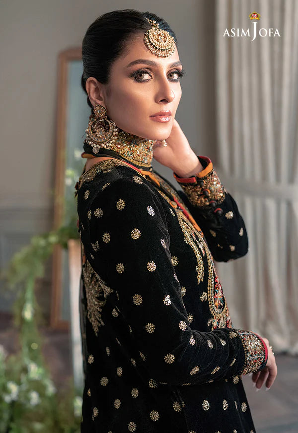 Asim Jofa - The Ayeza Edit Makhmal Royal Velvet Collection Unstitched 3 Pc - AJAM-02