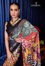 BEKHUDI BY ASIM JOFA EMBROIDERED SILK SAREE LUXURY COLLECTION AJBK-09