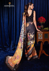 BEKHUDI BY ASIM JOFA EMBROIDERED SILK SAREE LUXURY COLLECTION AJBK-09