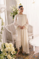 Azure Ensemble Luxury Chiffon Embroidered Collection Angelic Frost