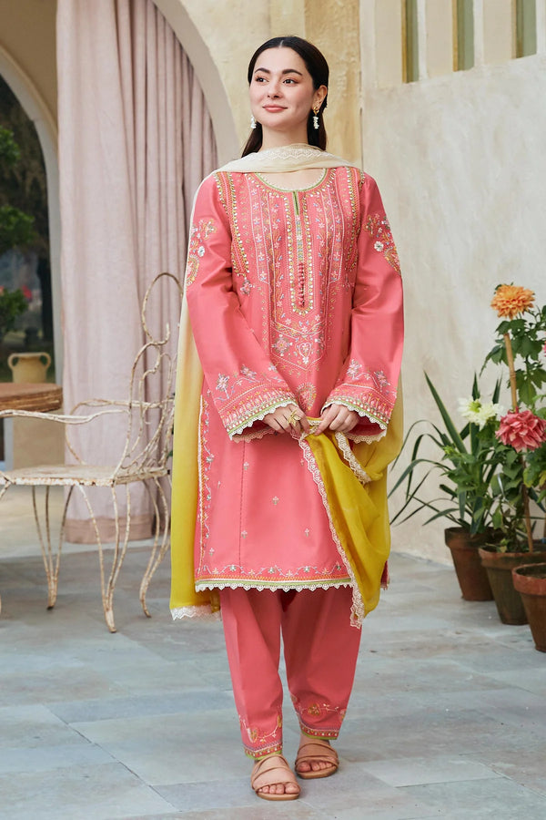 Coco by Zara Shahjahan Embroidered Lawn Unstitched 3Pc Suit D-02B BANO