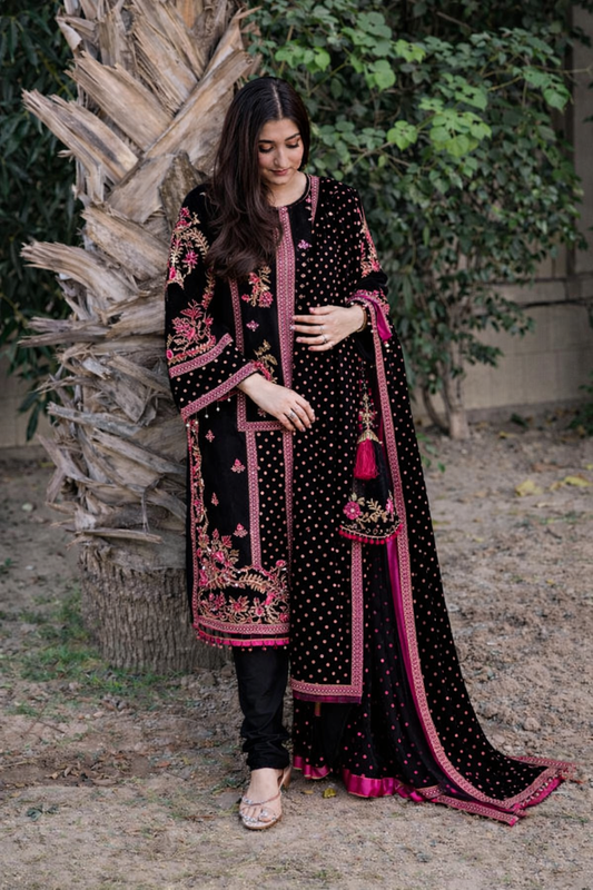 Aneelas Luxury Lawn Embroidered Suit 3 Piece Unstitched - Oceans Lawn