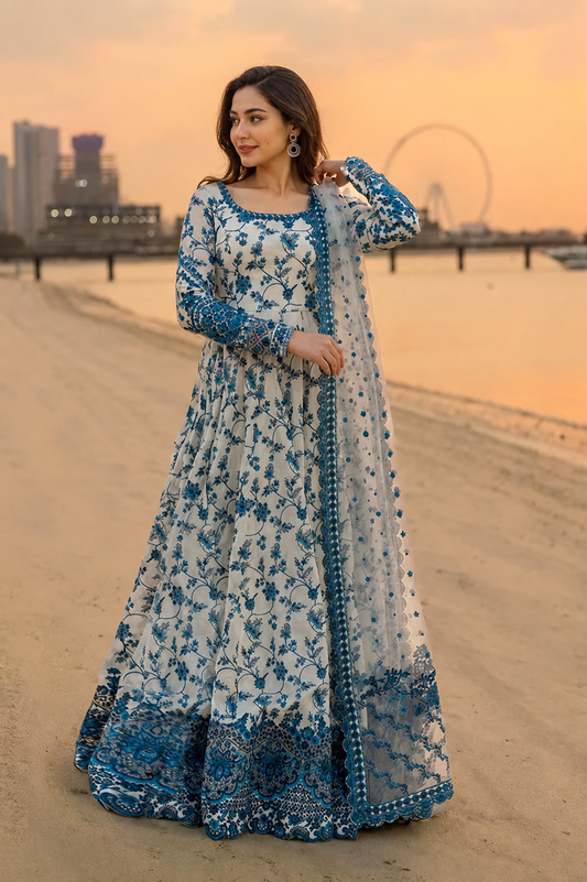 FZ Luxury Lawn Embroidered Jehona 0001