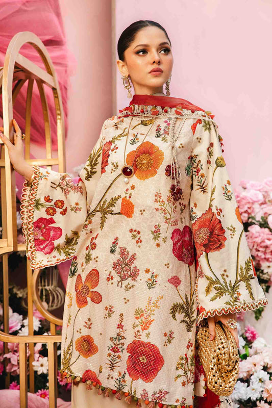 Maria.B MPrints Embroidered Lawn Unstitched 3Pc Suit MPT-2607-A