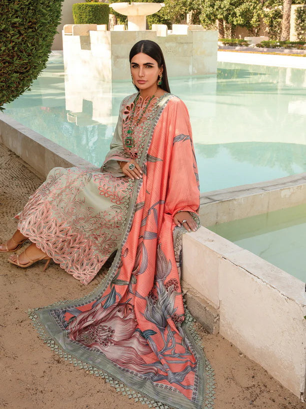 Rang Rasiya Carnation Luxury Lawn Unstitched D-7 Orchid