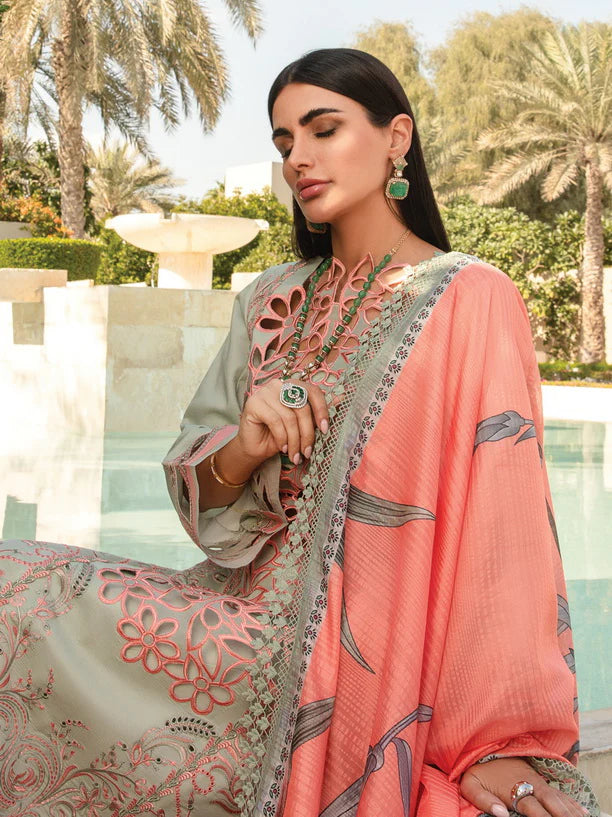 Rang Rasiya Carnation Luxury Lawn Unstitched D-7 Orchid