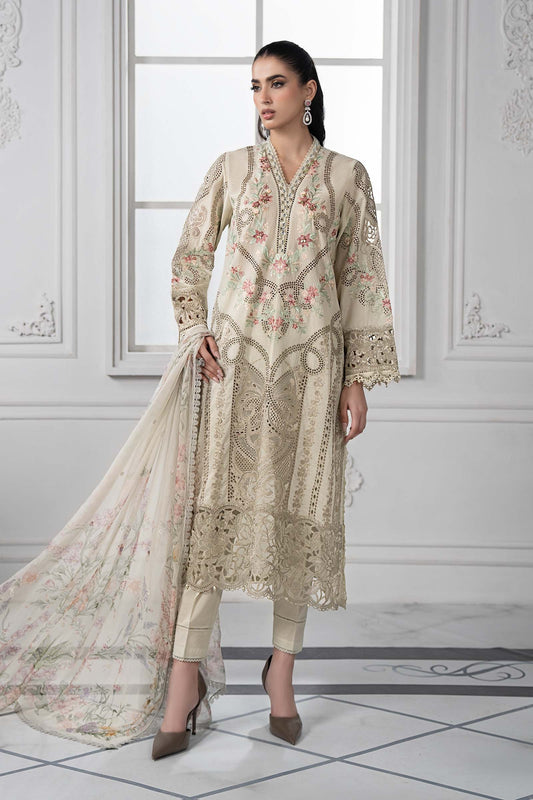 Maria.B - Luxury Lawn Embroidered 3 Piece Unstitched - DS-2514-B