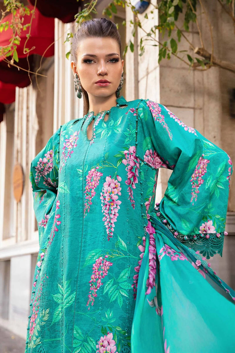 Maria.B MPRINTS 3 Piece Unstitched Luxury Lawn Suit MPT-2301-A