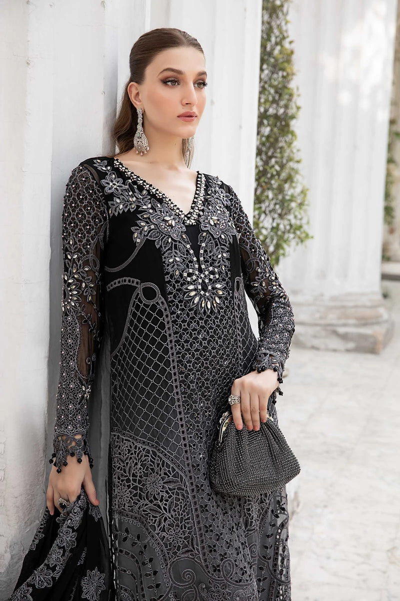 Maria.B Chiffon Embroidered Hand Made Collection MPC-24-101