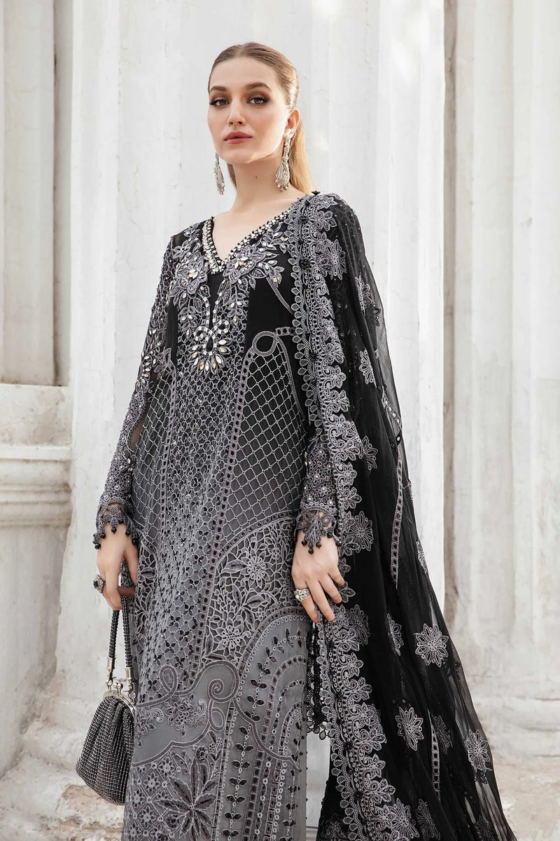 Maria.B Chiffon Embroidered Hand Made Collection MPC-24-101