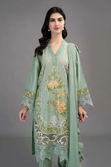 Maria.B Voyage A Luxe Lawn Unstitched Embroidered 3Piece Suit D2-B