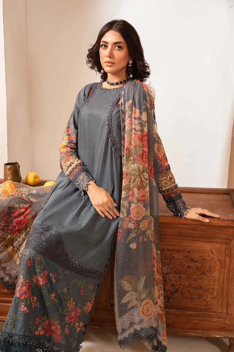 Maria.B Luxury Embroidered Lawn Unstitched MPT 2202-B