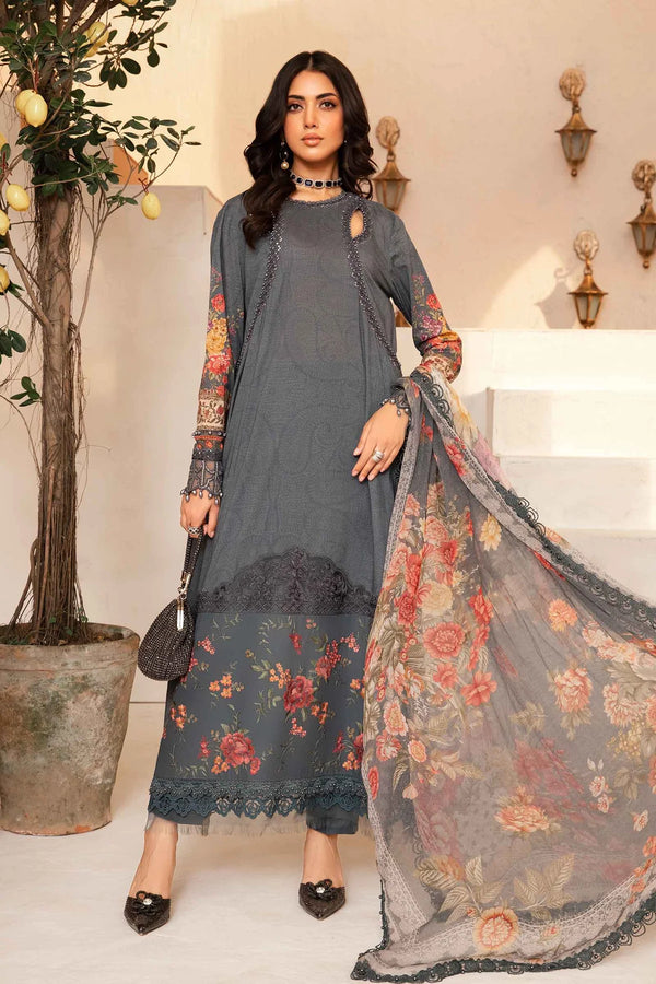 Maria.B Luxury Embroidered Lawn Unstitched MPT 2202-B