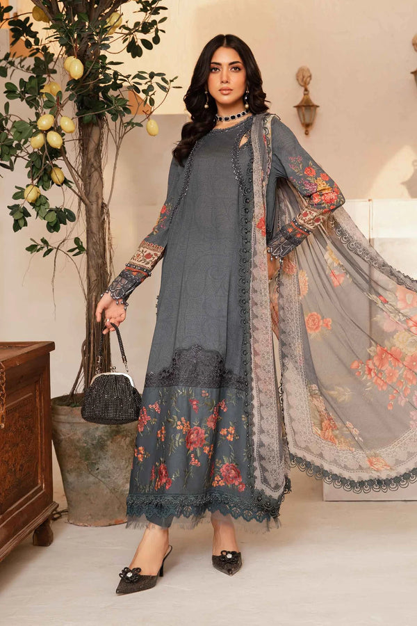 Maria.B Luxury Embroidered Lawn Unstitched MPT 2202-B