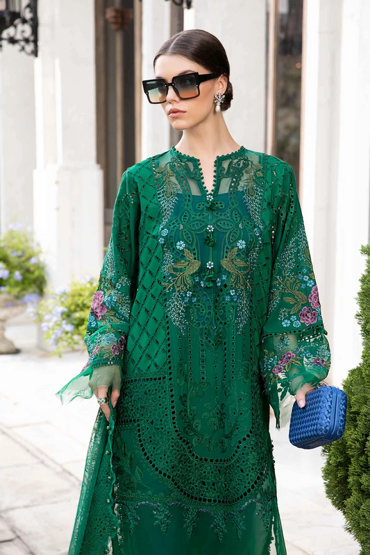 Maria B Luxury Eid Lawn Embroidered 3 Pc Collection EL-24-02