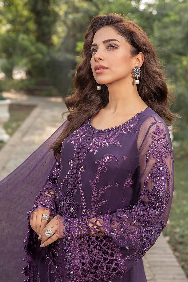 Maria.B Chiffon Embroidered Hand Made Collection MPC-24-102