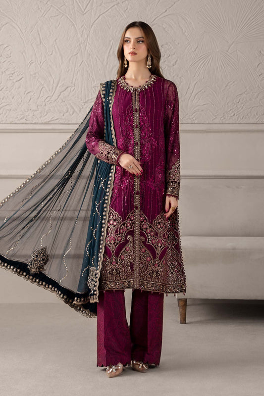 Maria.B Luxury Pure Chiffon Embroidered Unstitched Collection MCS-25-102