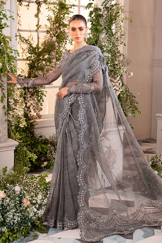 Maria.B Wedding Festive Organza Embroidered Saree BD 2902