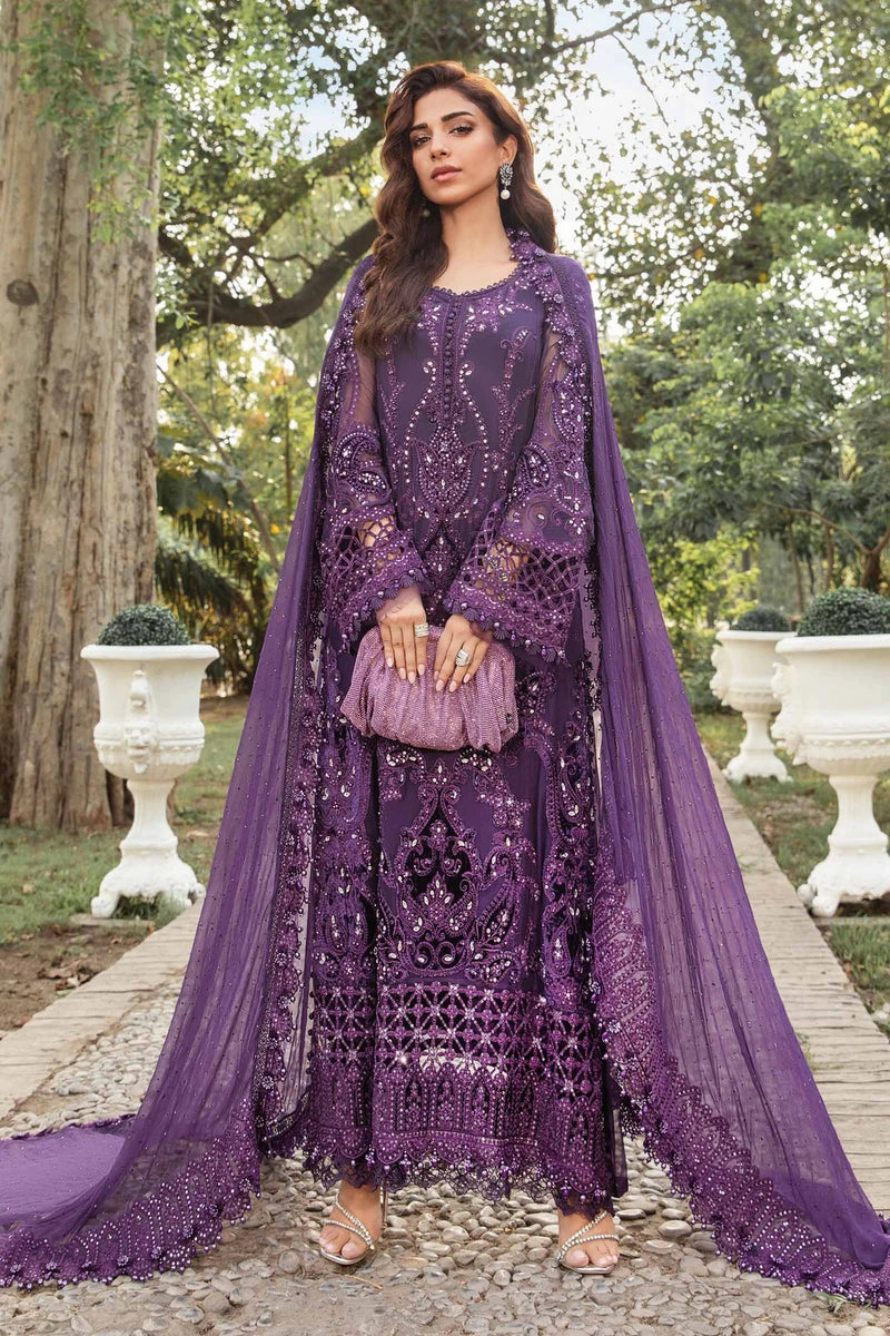 Maria.B Chiffon Embroidered Hand Made Collection MPC-24-102