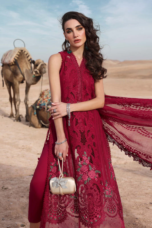 Maria.B 3 Piece Unstitched Embroidered Lawn Suit | D-2504-A