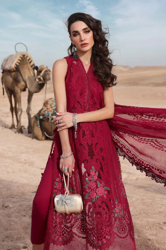 Maria.B Luxury Eid Lawn Embroidered Unstitched 3 Piece D-2504-A