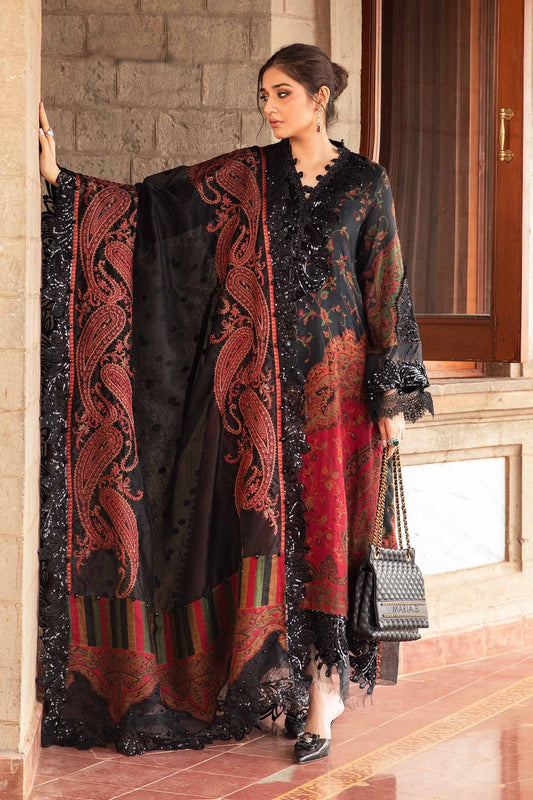 Maria.B Luxury Fall Winter Khaddar Embroidered Unstitched 3 Piece DL-1204